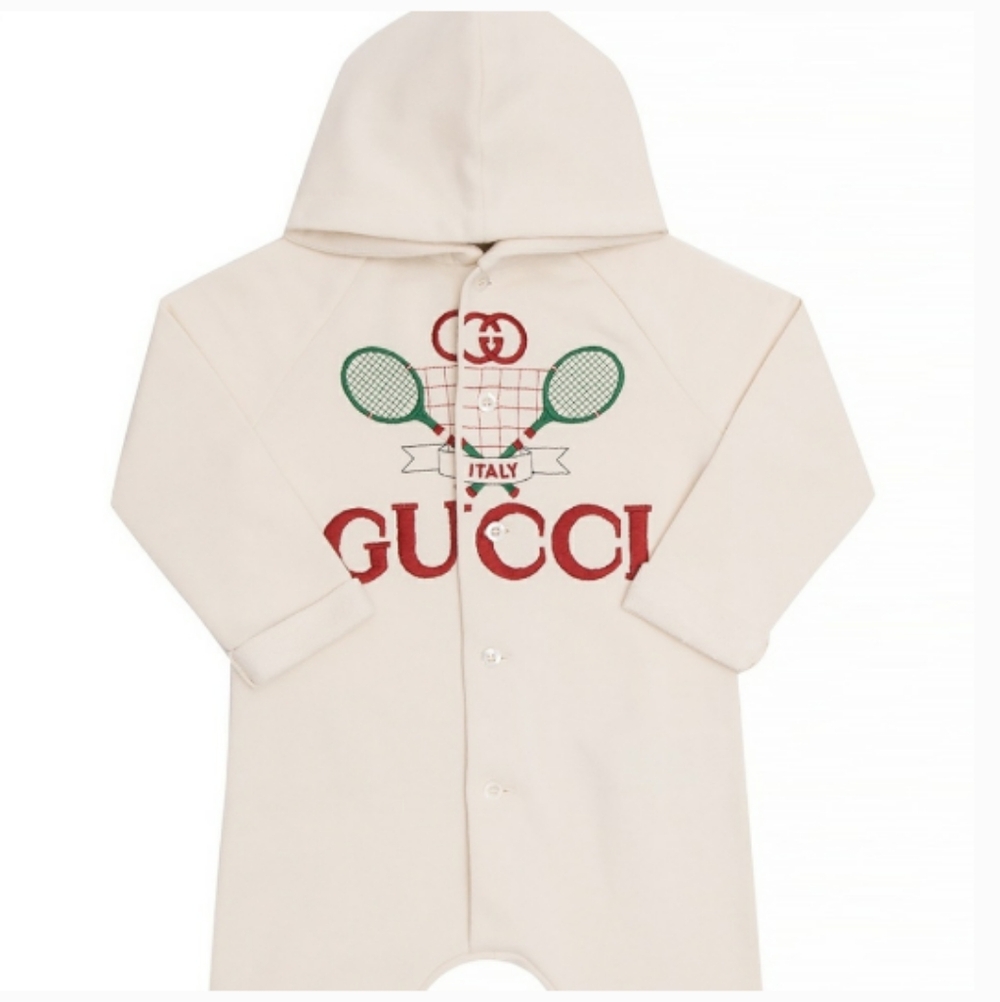 Gucci Baby Hooded Romper